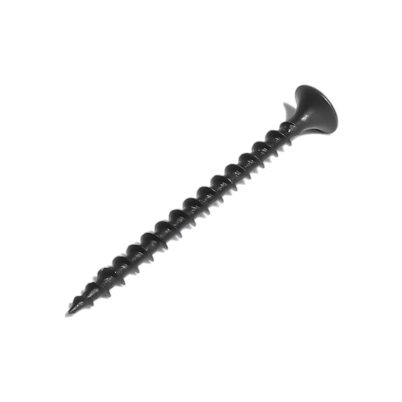 Phillips bugle fej fekete csavar durva menet